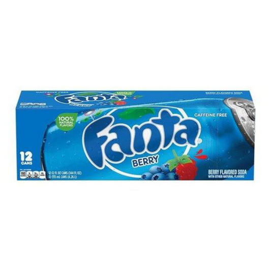 Fanta Berry (12 x 355ml) (Includes €1.80 DRS Fee)