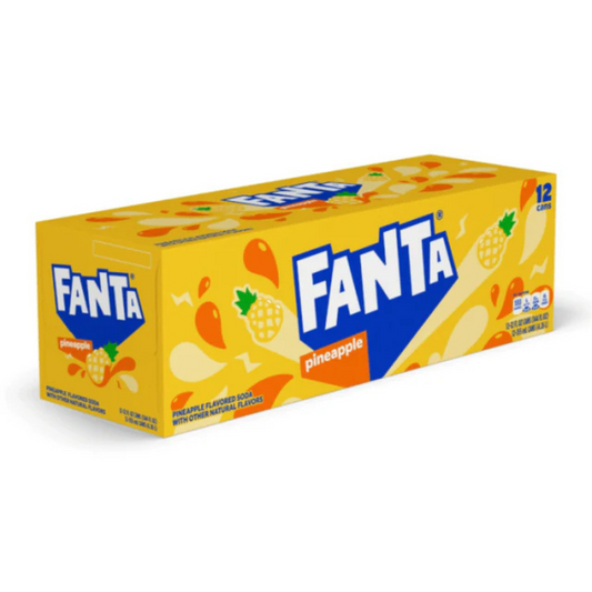 Fanta Pineapple (12 x 355ml) (Includes €1.80 DRS Fee)