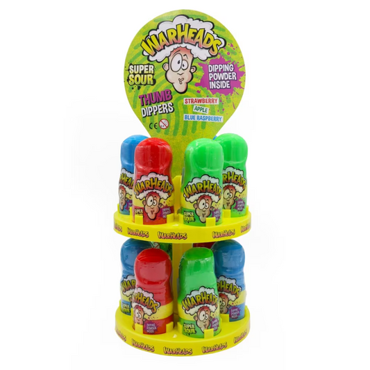 Warheads Super Sour Thumb Dipper 40g - SINGLE UNIT - FLAVOURS VARY