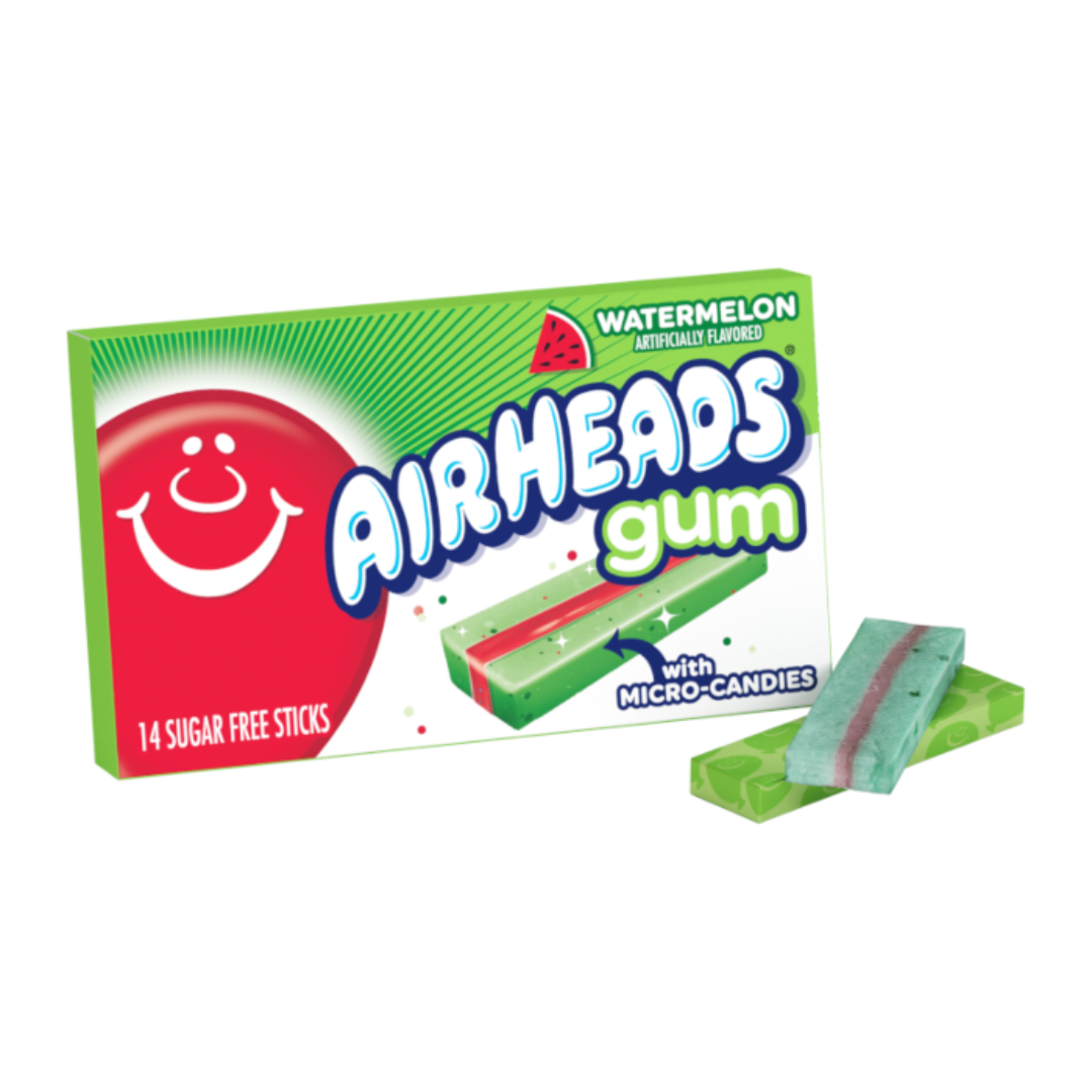 Airheads - Watermelon Chewing Gum - 1.185oz (34g)