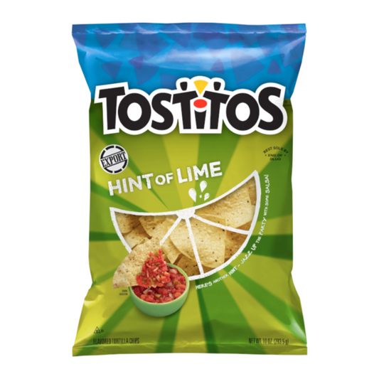 Tostitos Tortilla Chips HINT OF LIME 10oz (283g)