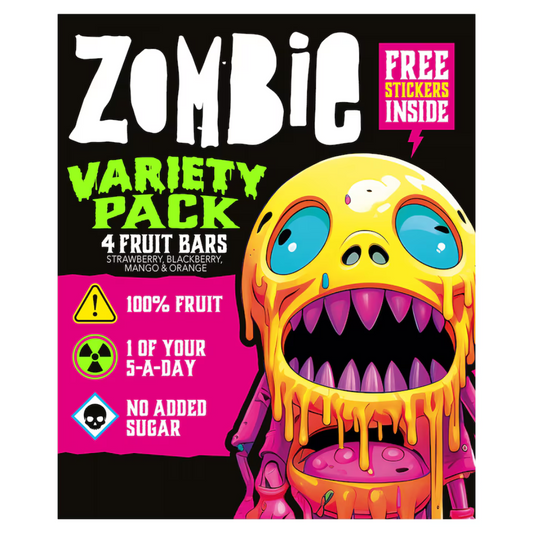 Zombie Variety Fruit Snack Bar Multipack 4x25g