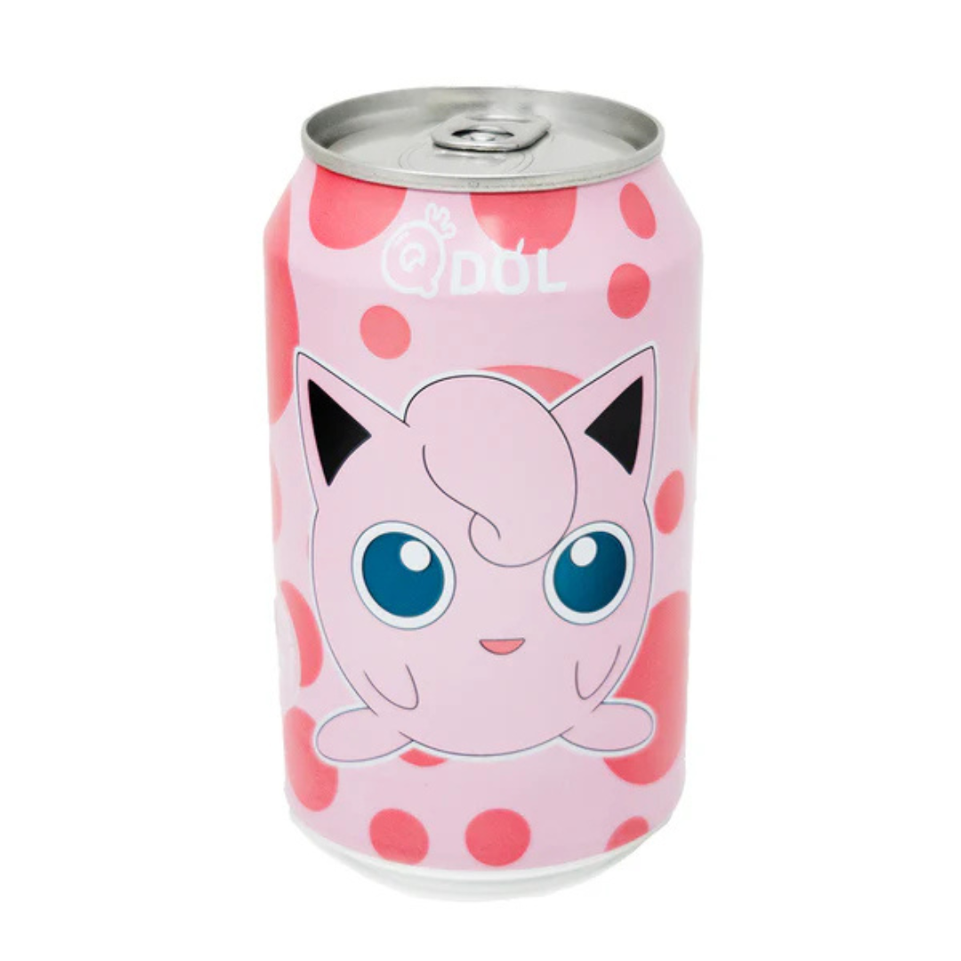 Qdol Pokemon Jigglypuff Peach Sparkling Water - includes 15c DRS Fee