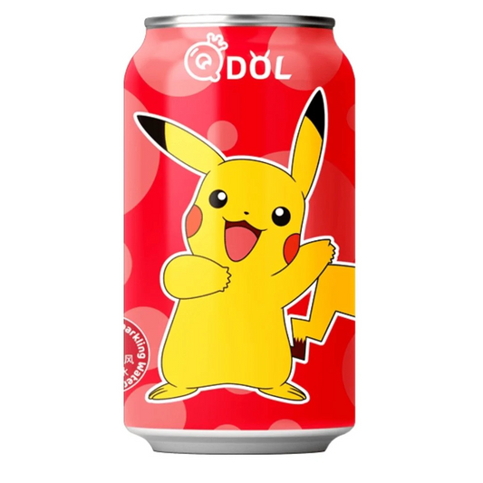 Qdol Pokemon Pikachu Strawberry Sparkling Water - Includes 15c DRS Fee