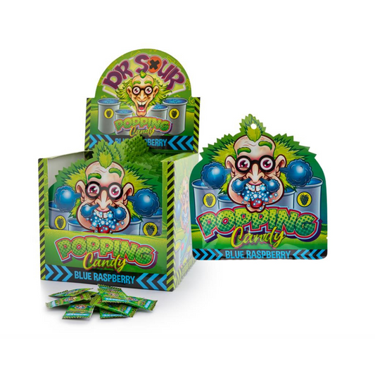 Dr Sour Popping Candy Blue Raspberry