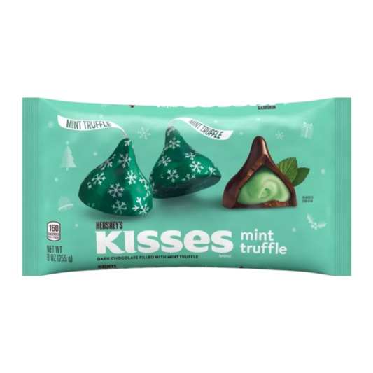 Hershey's Kisses Dark Chocolate Mint Truffle 9oz (255g)
