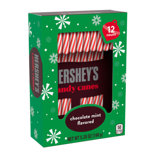 Hershey's Chocolate Mint Candy Canes 5.28oz (149g)