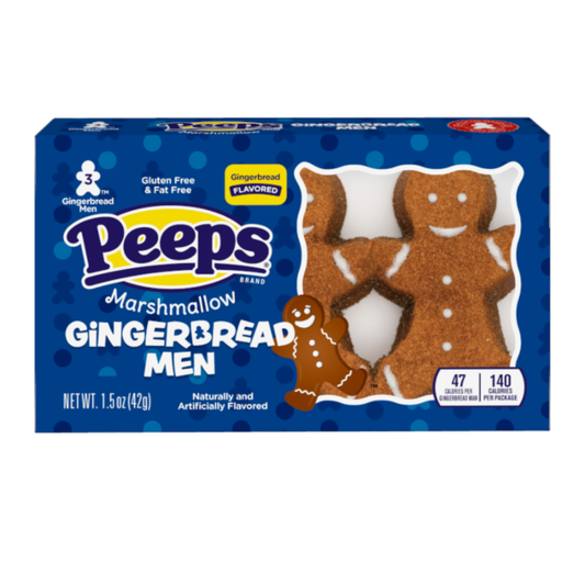 Peeps Marshmallow Gingerbread Man 3PK 1.5oz (42g)