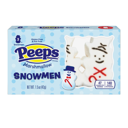 Peeps Marshmallow Snowmen 3PK 1.5oz (32g)