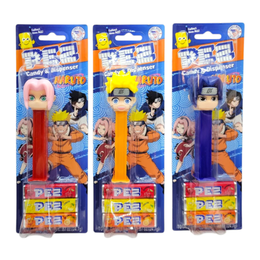 PEZ Naruto Blister Pack 0.87oz (24.7g) - Single Unit at random