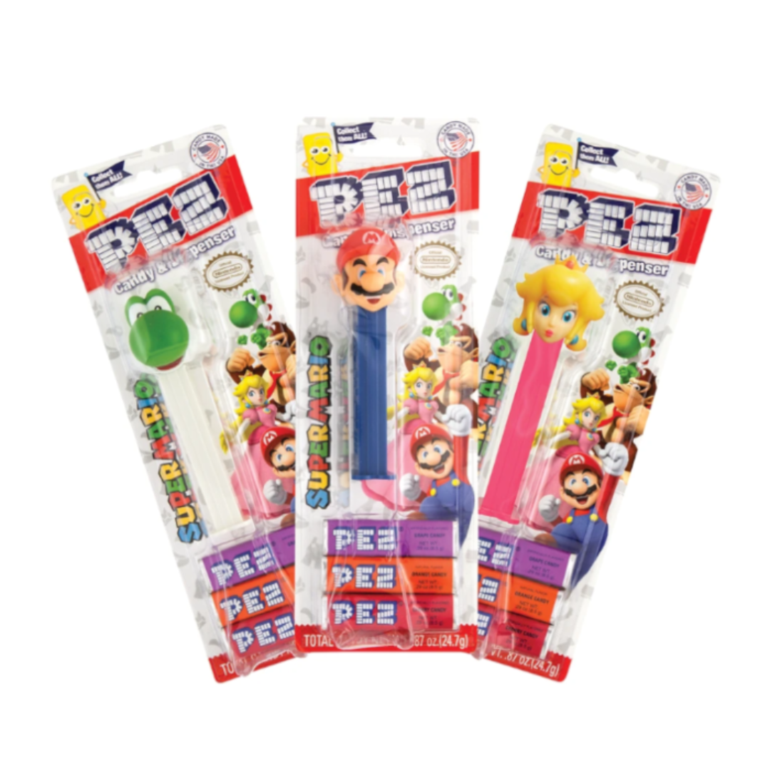 PEZ Nintendo Blister Pack 0.87oz (24.7g) - single unit at random