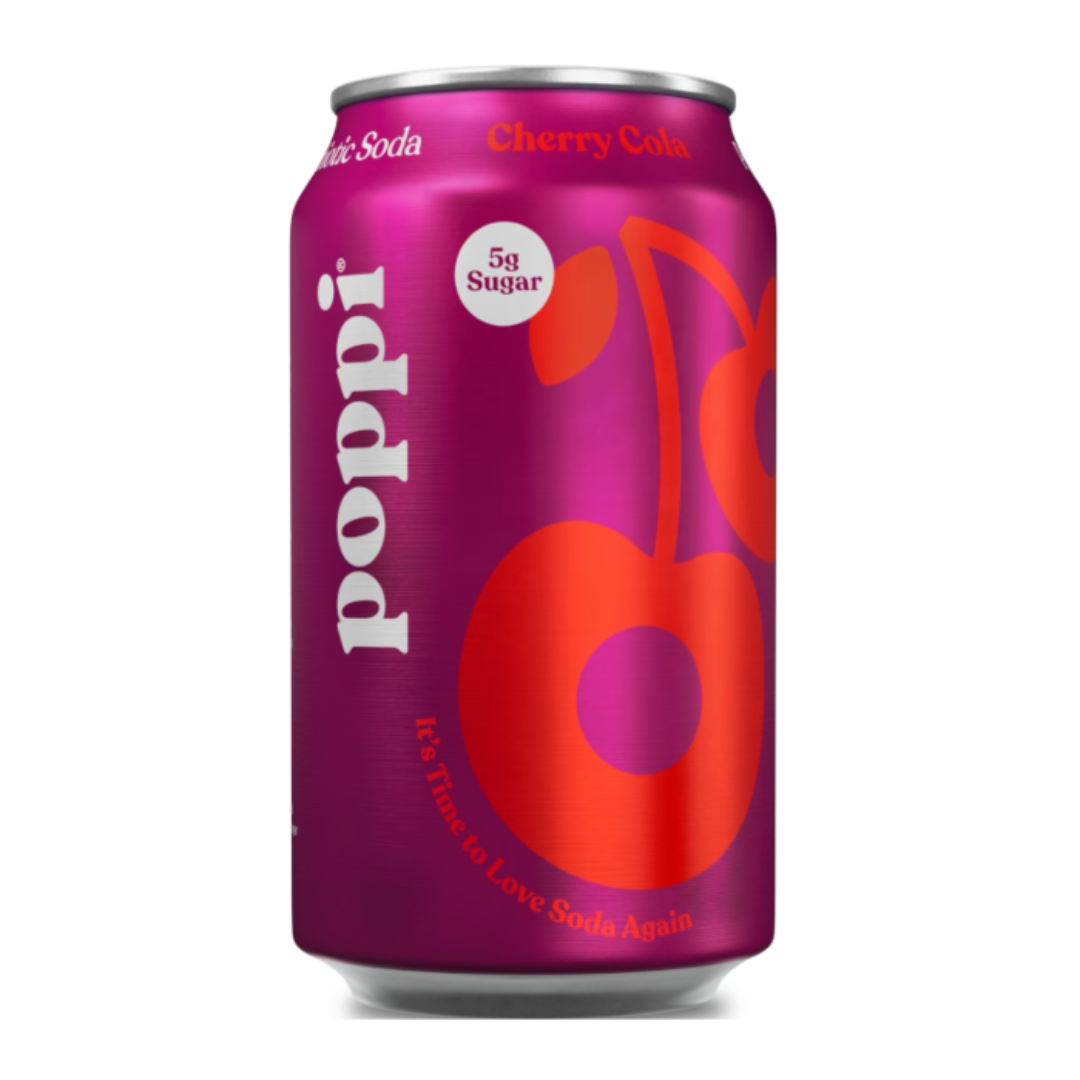 Poppi Prebiotic Soda - Cherry Cola 12oz (355ml)