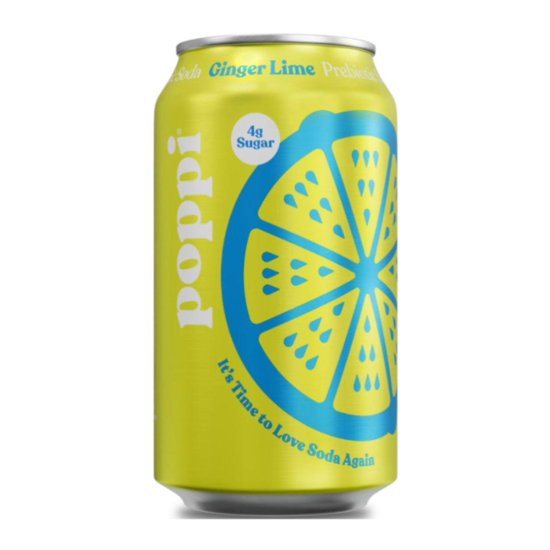 Poppi Prebiotic Soda - Ginger Lime 12oz (355ml)