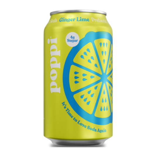 Poppi Prebiotic Soda - Ginger Lime 12oz (355ml)