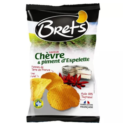 Bret's Goats Cheese & Espelette Pepper Chips, 125g