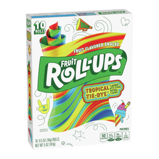 Betty Crocker Fruit Roll-ups Tropical Tie-Dye 5oz (141g)