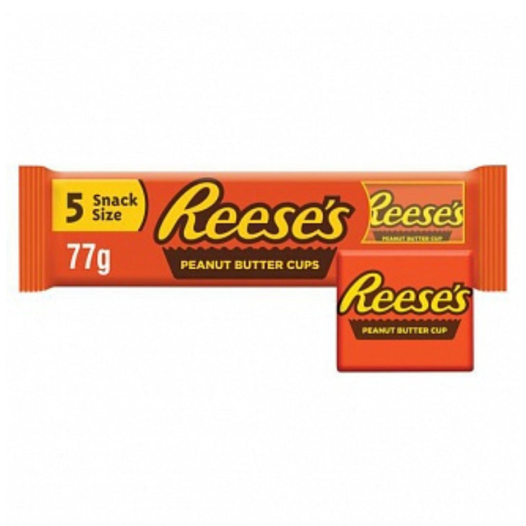 Reese's Peanut Butter Cups Snack Size 5 Pack (77g)