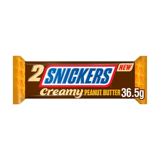 Snickers Creamy Peanut Butter Chocolate Duo Bar 36.5G