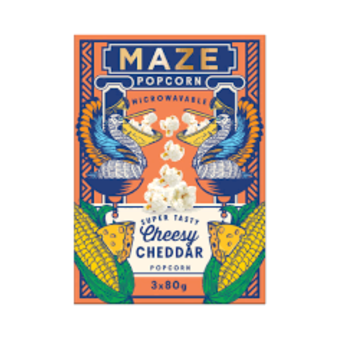 Maze Cheesy Cheddar Popcorn