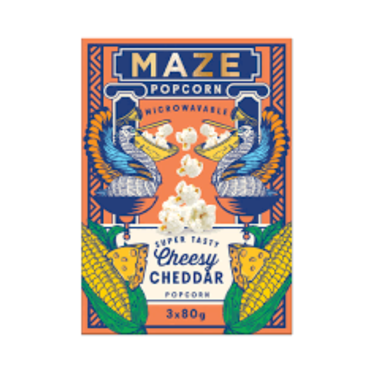 Maze Cheesy Cheddar Popcorn