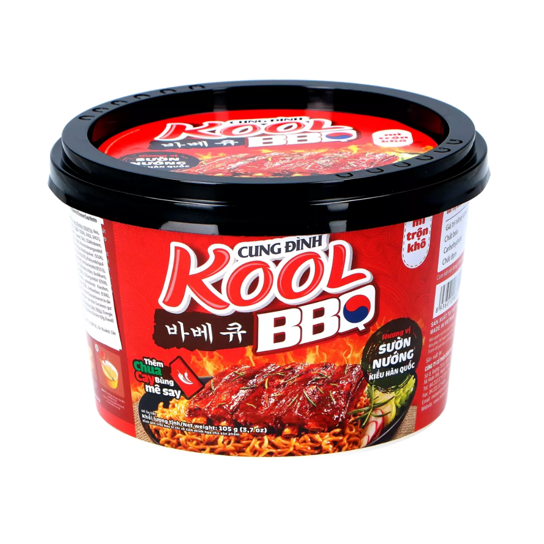 Cung Dình - Kool Brand Noodles Korean BBQ Bowl 105g