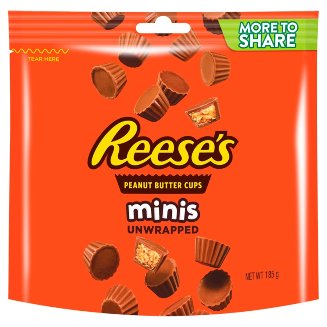 Reese's Minis Unwrapped Peanut Butter Cups More to Share 185g