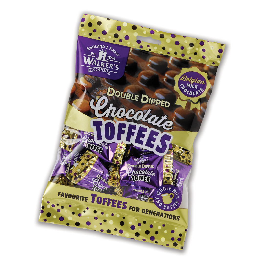 Walker's Nonsuch Double Dipped Chocolate Toffees 135g