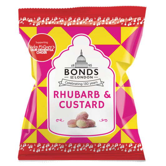Bonds Rhubarb & Custard Bags 130g