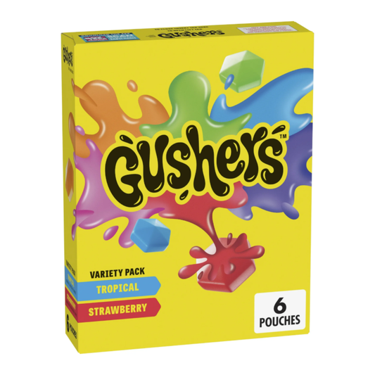 Betty Crocker Fruit Gushers Variety Pack 4.8oz (136g)