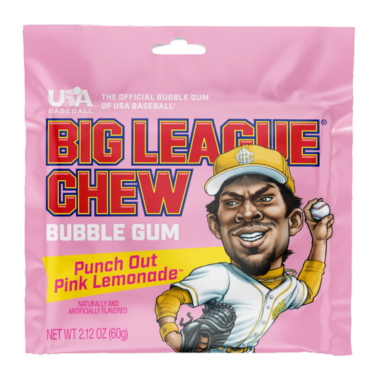 Big League Chew Punch Out Pink Lemonade 2.12oz (60g)