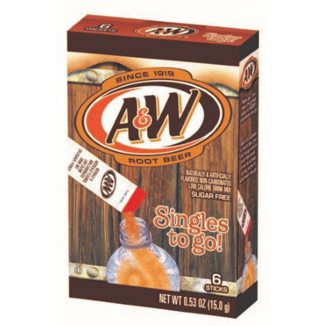 A&W Root Beer Singles To Go 0.53oz (15g)