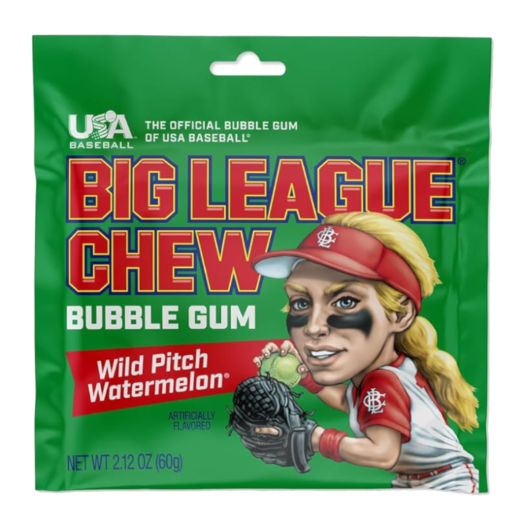 Big League Chew Watermelon Bubble Gum 2.12oz (60g)
