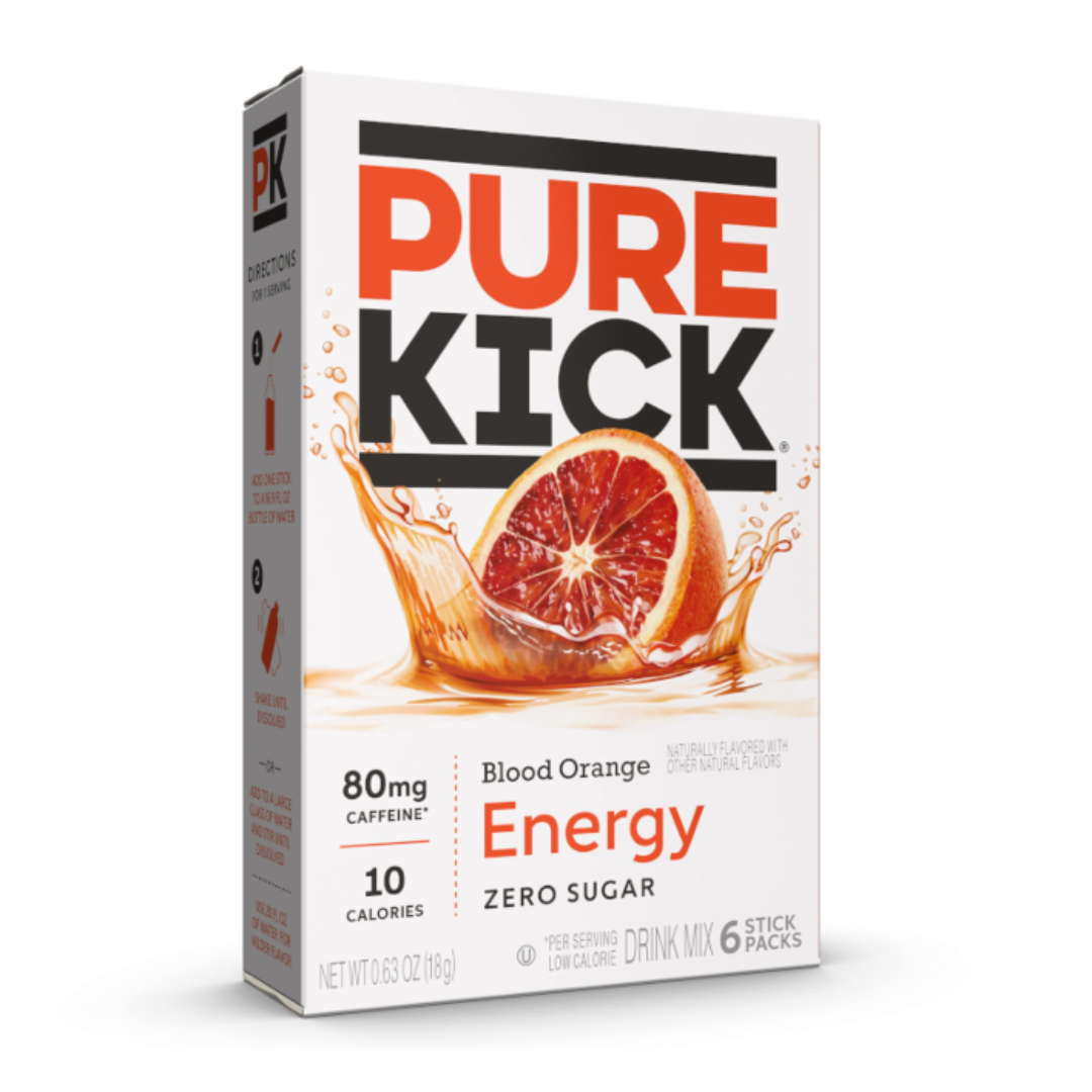Pure Kick Energy Singles To Go - Blood Orange