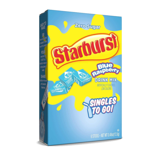 Starburst Singles To Go Blue Raspberry