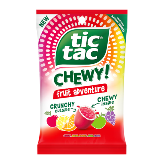 Tic Tac Chewy Fruit Adventure Peg Bag 2.8oz (80g)