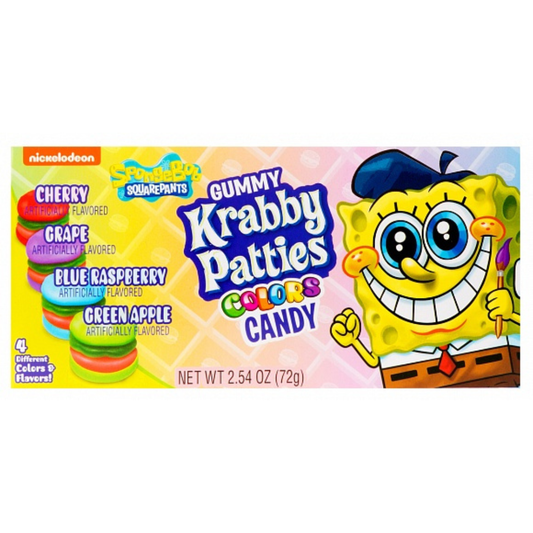 Spongebob Squarepants Gummy Krabby Patties Colors (72g)