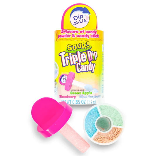 Dip-N-LIk Triple Dip Candy Sour 24g