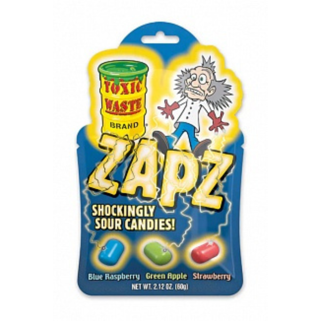 Toxic Waste Zapz Sour Candies (60g) – candylandgalway