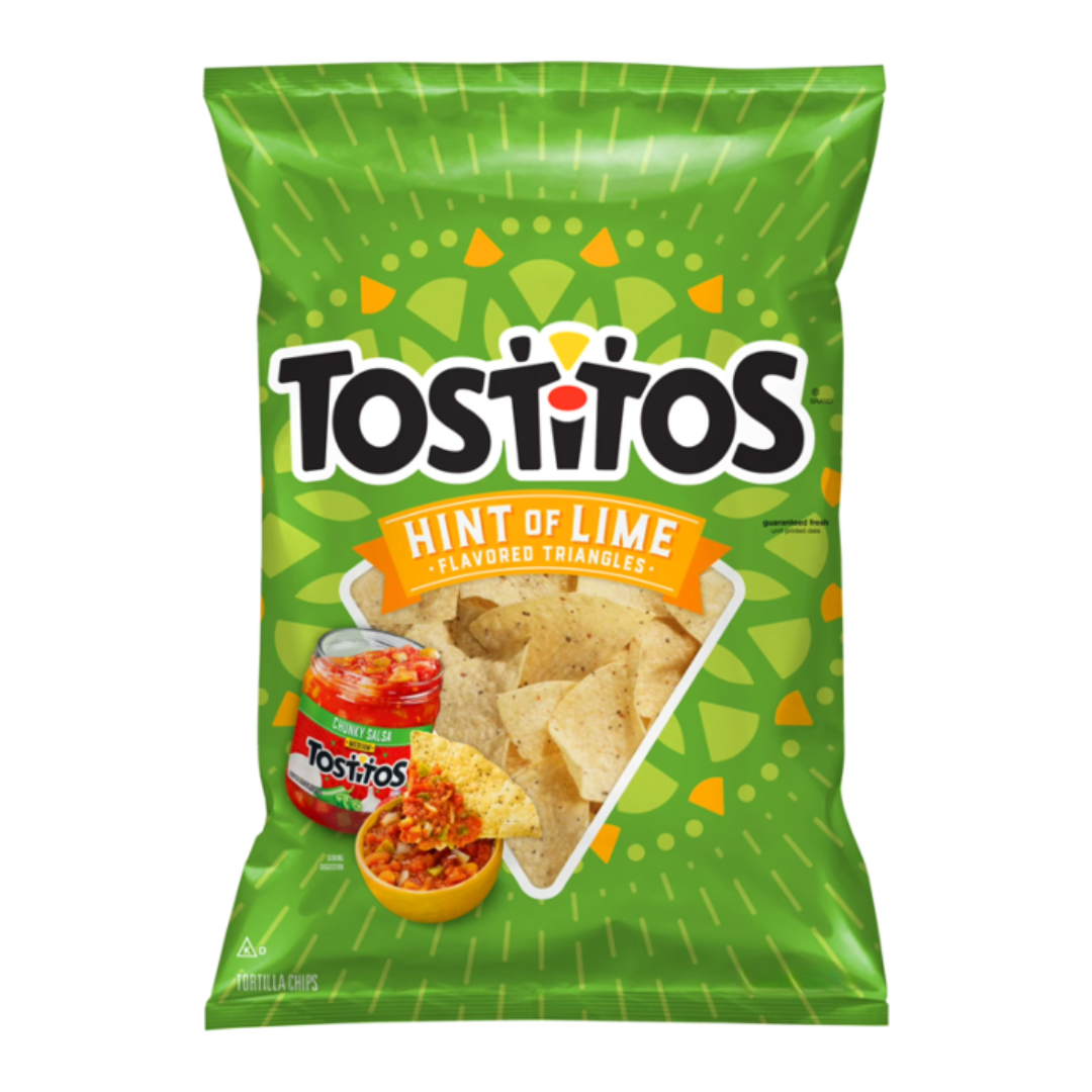 Tostitos Tortilla Chips HINT OF LIME 10oz (283g)