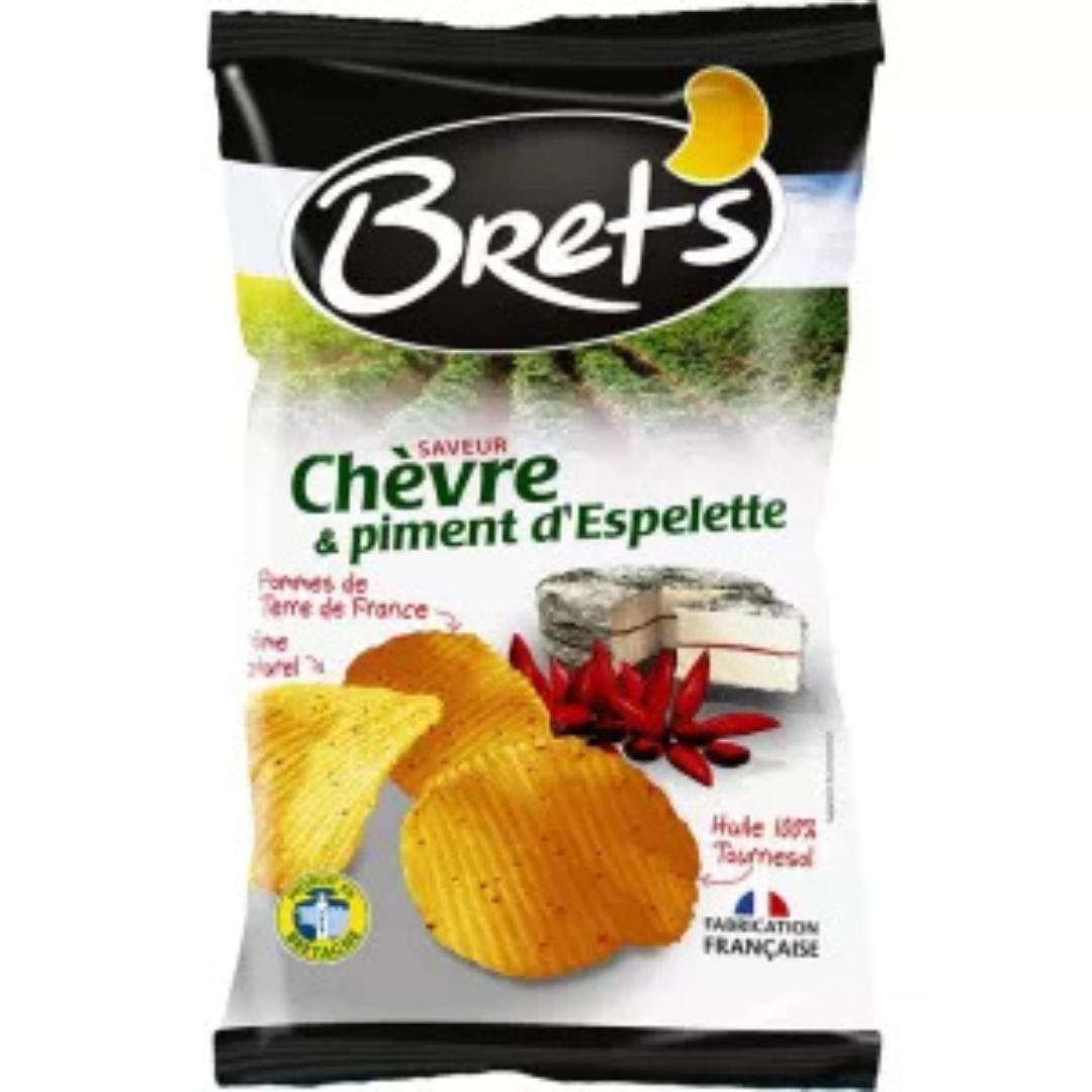 Bret's Goat Cheese & Espelette Pepper Chips 125g