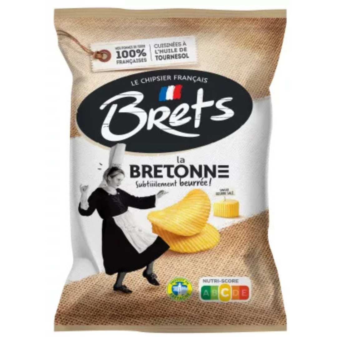 Bret's Breton Chips Salted butter flavour 125g