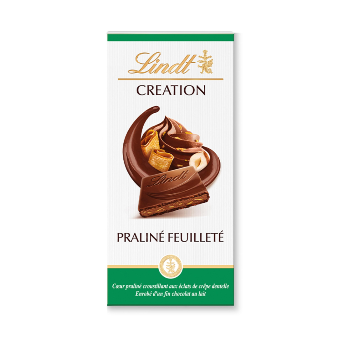 Lindt Creation Puff Pastry Praline Tablet 150 G