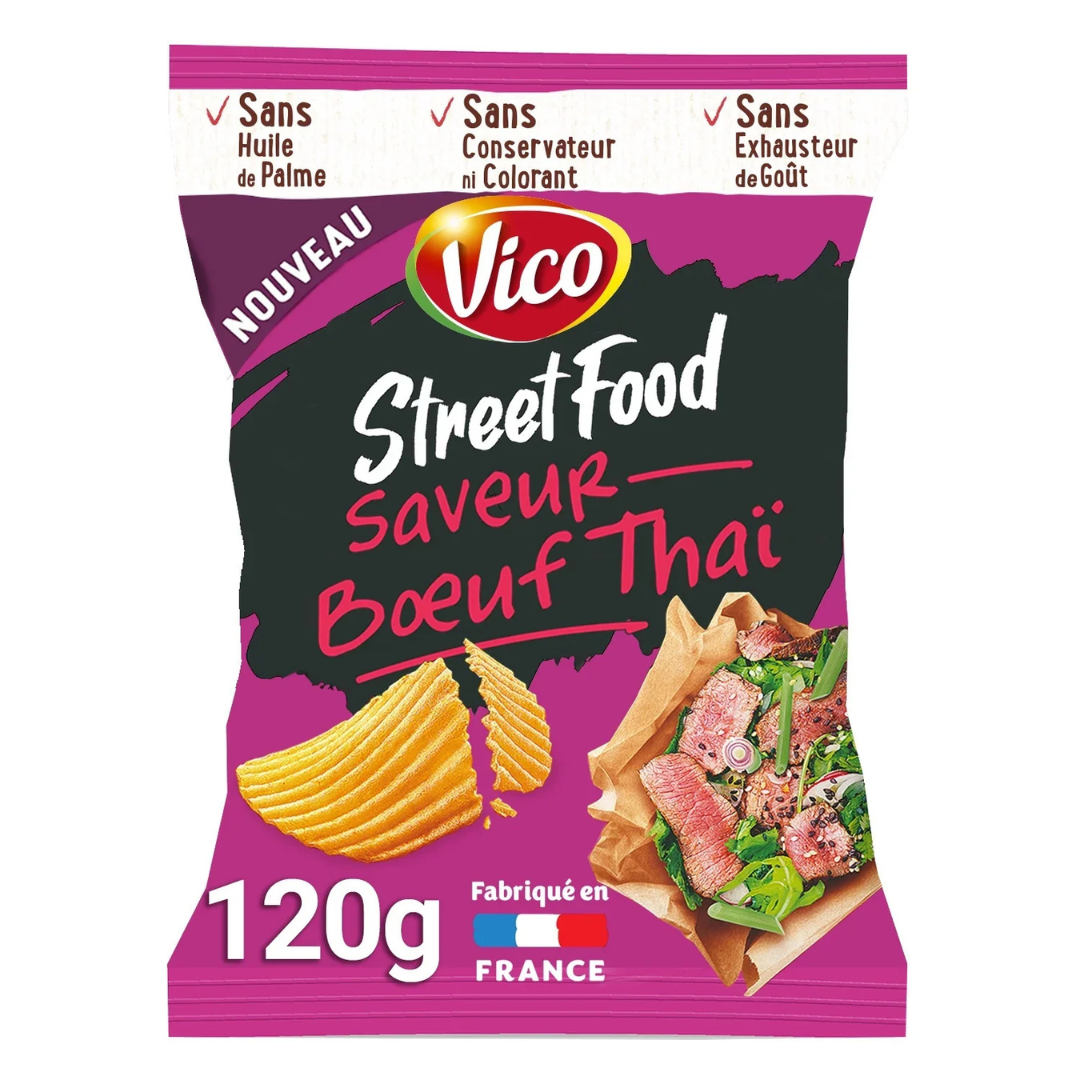 Vico Spicy barbecue street food chips 120g