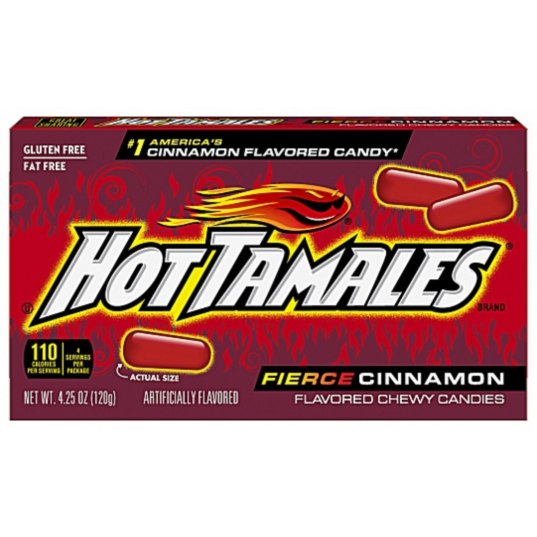Hot Tamales Fierce Cinnamon Theatre Box (120g)