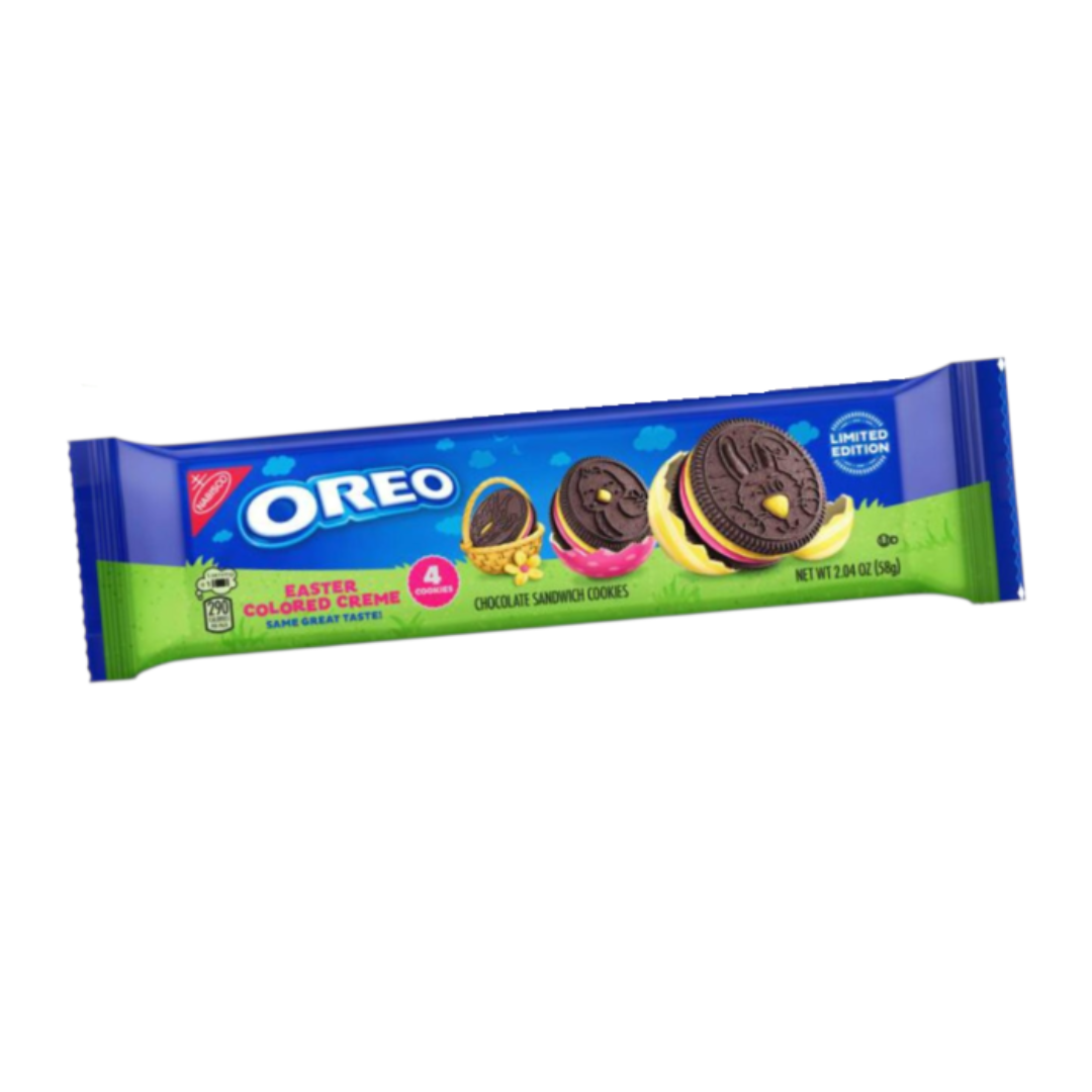 Oreo Easter Coloured Creme King Size Cookies 2.04oz (58g)