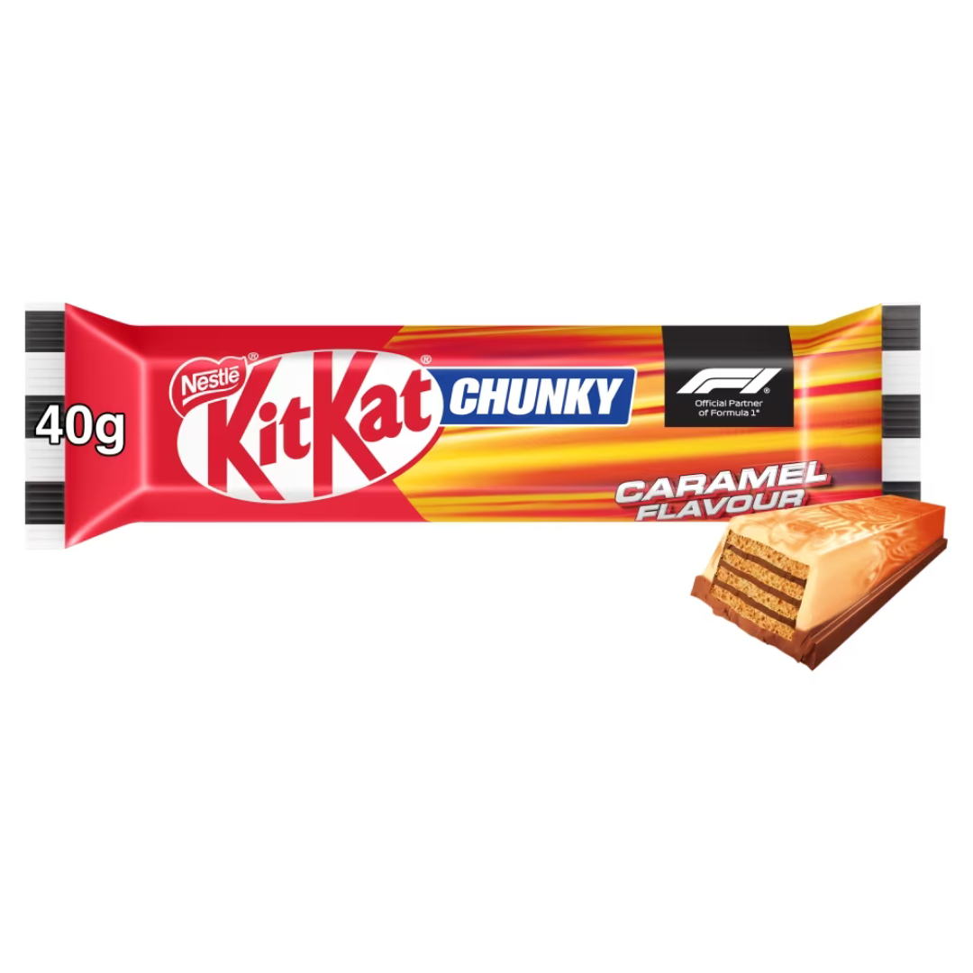 KitKat F1 Chunky Caramel Farbled Chocolate Bar 40g