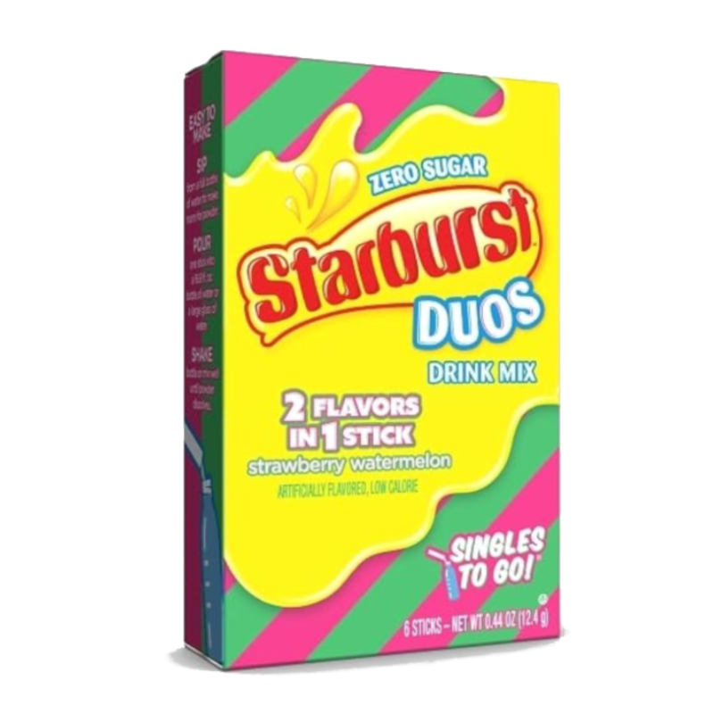 Starbust Singles To Go Duos Strawberry Watermelon