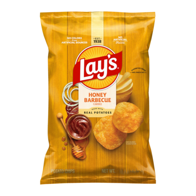 Lay's Honey Barbecue Potato Chips 6.5oz (184.2g)