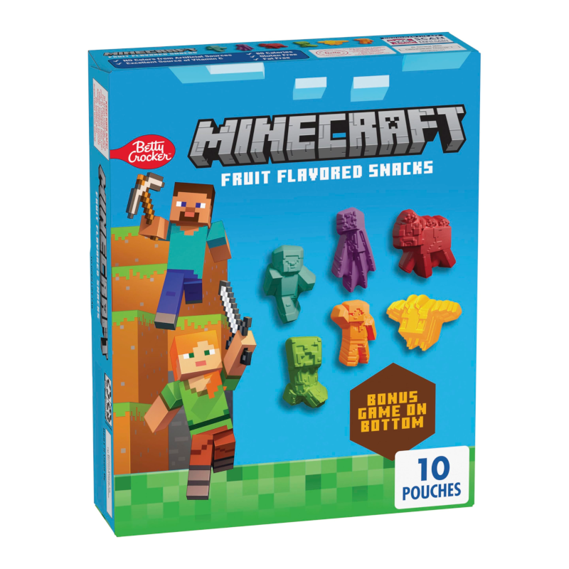 Betty Crocker Fruit Snacks Minecraft 10Pk 8oz (226g)