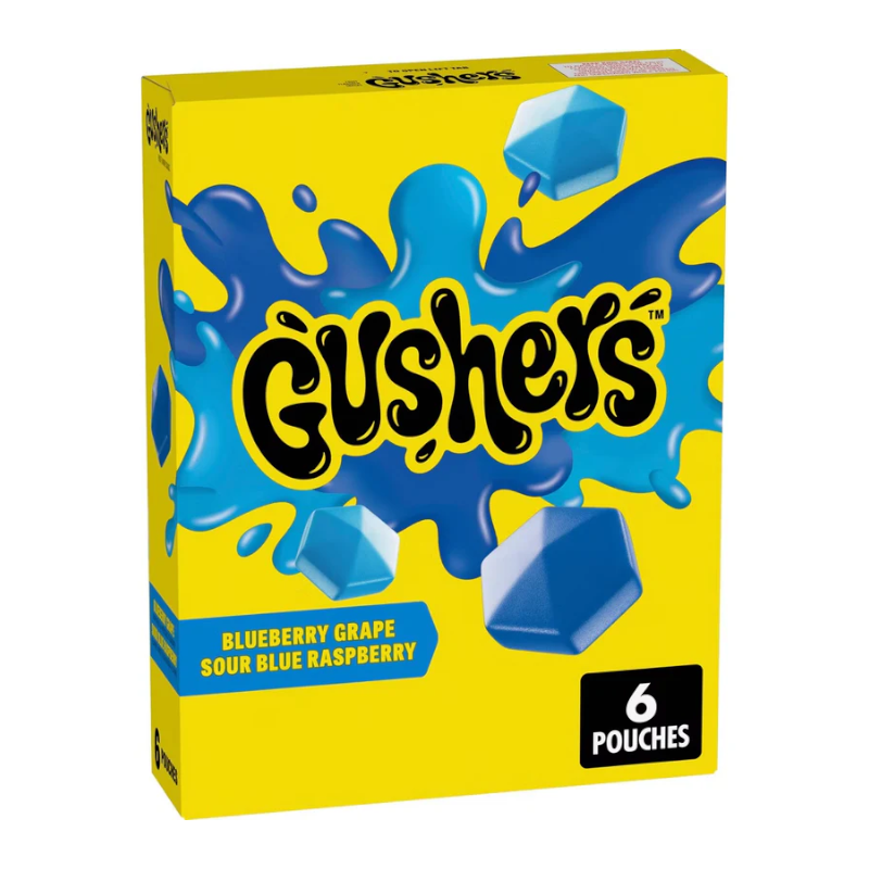 Betty Crocker Fruit Gushers All Blue 4.8oz (136g)